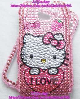 Hello kitty Bling Case Cover For Samsung Transform M920 #2  