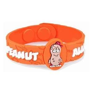  Wrist Band P.Nutty Peanut Allergy   Orange