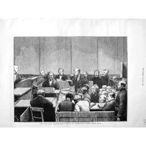   1872 Hyde Park Marlborough Street Police Court Scene