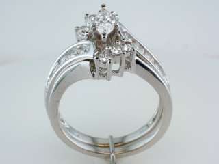 Zales / Kay 1.5ct F SI1 Diamond 14K White Gold Engagement Ring Bridal 
