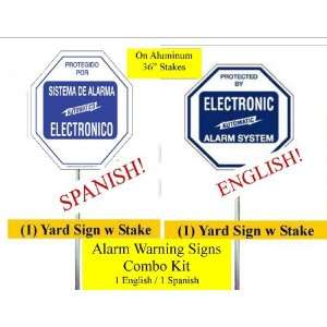   Deterrence Signs on 36 Yard Stakes with Safety Caps 