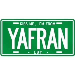  NEW  KISS ME , I AM FROM YAFRAN  LIBYA LICENSE PLATE 