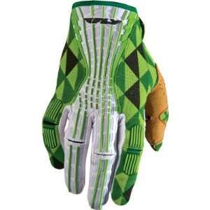 Fly Racing Mens 2012 Kinetic Motocross Gloves Green/White XXXL 3XL 365 