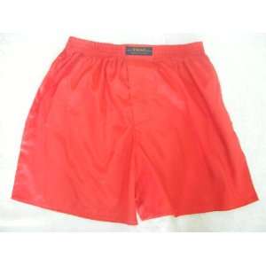   Boxer Shorts  Scarlet Red Solid Color/No Design (SIZE MEDIUM 25 27