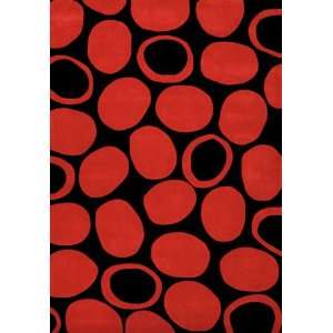   Black/Deep Red 5x7 5x8 NEW Exact Size5ft x 7ft 3in.