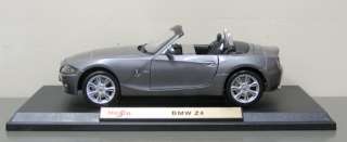 BMW Z4 Diecast Model Car   Maisto   118 Scale   Gray  