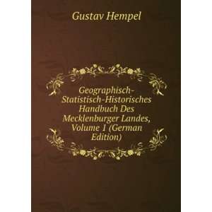 Geographisch Statistisch Historisches Handbuch Des Mecklenburger 