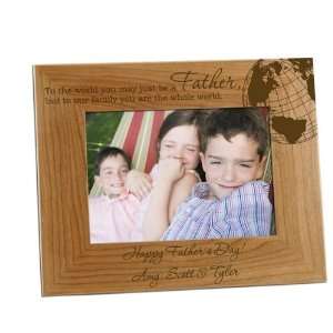  5x7 Worldy Father Personalized Photo Frame Everything 