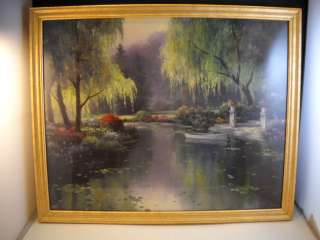 Framed Lithograph TC Chiu Painting  