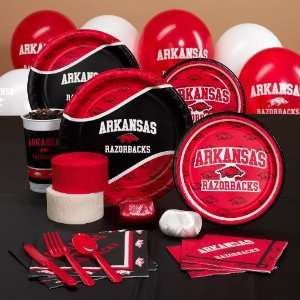  Arkansas Razorbacks College Party Pack for 8 Toys & Games