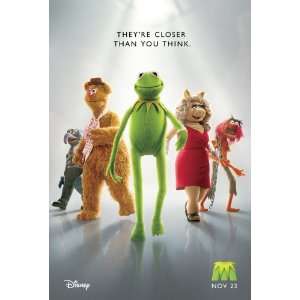  Muppets Advance Movie Poster Double Sided Original 27x40 