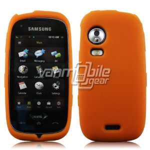  Orange Soft Silicone Skin Sleeve Cover for Samsung Instinct HD 