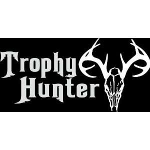 HNT5 (63) 8 white vinyl decal trophy hunter die cut decal sticker 