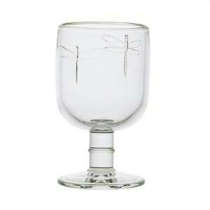 French Home Gourmet 6325.01 LaRochere 7 Ounce Glass in Dragonfly Motif 