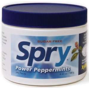  Xlear Spry Peppermint Xylitol Mints   240 Count Jar 