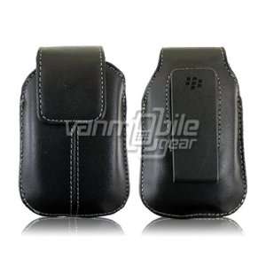  BLACK LEATHER POUCH CASE for LG XENON 