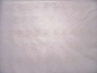Fabric Embroidered Eyelet Vnt 2 3/4 yrds Scalloped edge  