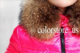 2011 Womens Winter Warm Wrap Fur Collar Slim 90% Duck Thick Down Parka 