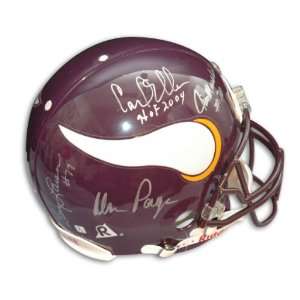 Purple People Eaters Minnesota Vikings Proline Helmet Autographed 