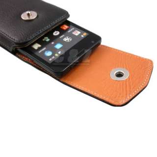 Leather Case Belt Clip Pouch + LCD Film for Samsung Galaxy S II i9100 