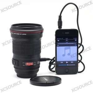 Canon 135mm Lens Micro SD TF USB Card speaker For iPhone 4S/4G iPod 