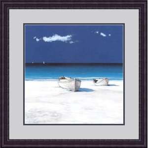 Barche nel blu by Gio Mondelli   Framed Artwork