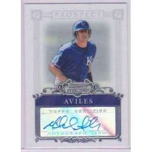  Mike Aviles 2006 Bowman Sterling Rookie Autograph 