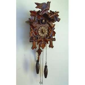  Quartz Cuckoo Clock, Musical, Leaf & Bird, Model #Q 90/9 
