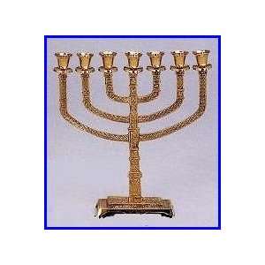  Traditional Seven Branch Knesset Menorah. Large Size 