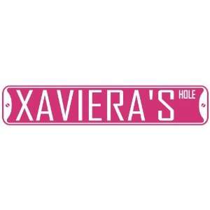   XAVIERA HOLE  STREET SIGN