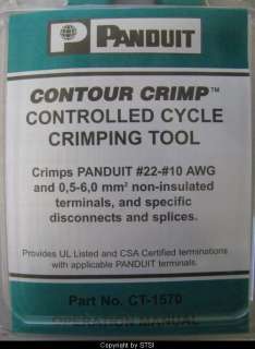 Panduit CT 1570 Controlled Cycle Crimping Tool ~STSI 074983532445 
