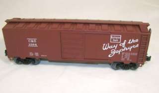   Boxcar  BURLINGTON ROUTE  O Scale Ltd Custom Run, 3 Rail #1594  