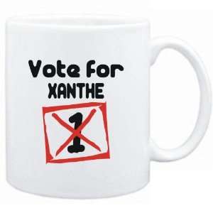  Mug White  Vote for Xanthe  Female Names Sports 