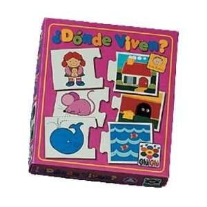  Donde Viven/Where do they Live   Games in Spanish Series 