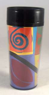 Starbucks Coffee Tumbler Thermo Serv 1996 Collage 16 oz  