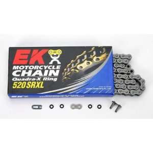 EK Chain 520 SRXL Quadra X Ring Chain   120 Links   Gold, Chain Type 