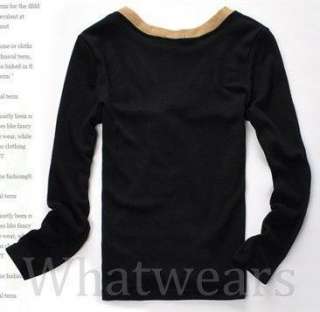 Mens Slim Fit V Neck Embroidery Sweater Black W29  
