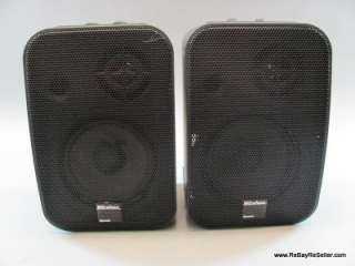 Recoton 1682 K965 Wireless Speakers 900MHz Pair Set Black