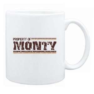  New  Property Of Monty Retro  Mug Name