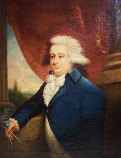 American MATHER BROWN 1780s Portrait Prominent Mason  