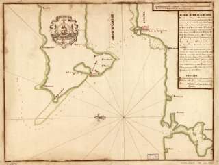 1786 map of Venezuela, Araya  