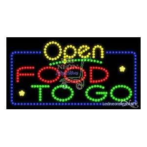  Food To Go LED Business Sign 17 Tall x 32 Wide x 1 Deep 
