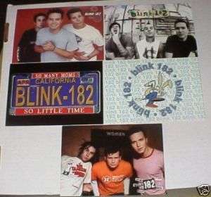 BLINK 182 Group Shot POSTCARD 4x6 Lot Of 5 Different  