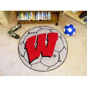 Wisconsin Soccer Ball Rug 