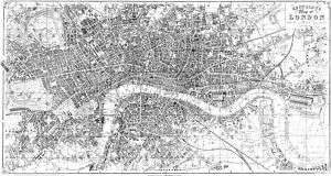 Reynolds Map of London 1851  