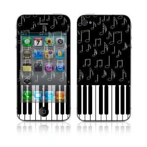  Apple iPhone 4G Decal Vinyl Skin   I Love Piano 
