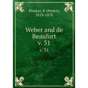   de Beaufort. v. 31 P. (Pieter), 1819 1878 Bleeker  Books