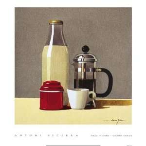  Antoni Becerra Taza Y Cafe 18x20 Poster Print