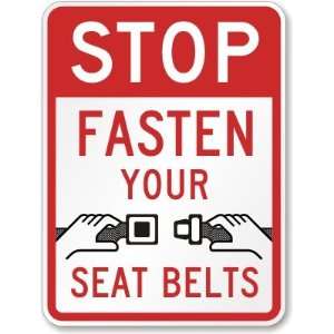  Fasten Your Seat Belt (seat belt symbol) High Intensity 