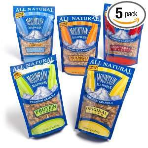 Mountain Madness All Natural Premium Granola, Variety Pack, 12 Ounce 